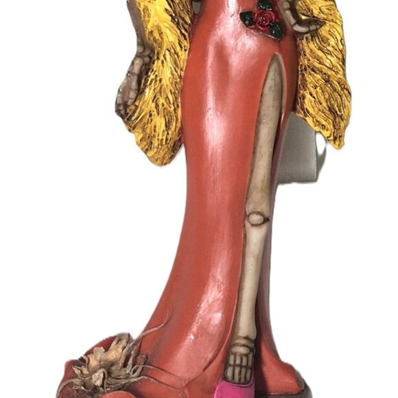🛑 LADY Skeleton➕🆒 FIGURINE Carnival Party Halloween Day Dead Decor 💸BUY NOW‼️ - Picture 5 of 16